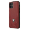 Etui Ferrari Off Track Perforated na iPhone 12 mini - czerwone