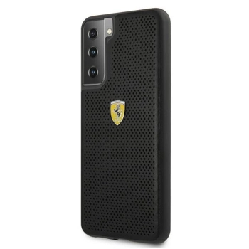 Etui Ferrari On Track Perforated na Samsung Galaxy S21+ - czarne