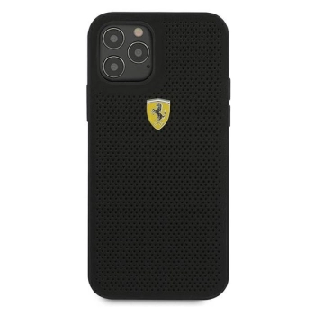 Etui Ferrari On Track Perforated na iPhone 12 / iPhone 12 Pro - czarne