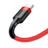 Baseus Cafule Cable wytrzymały nylonowy kabel przewód USB / USB-C QC3.0 2A 2M czerwony (CATKLF-C09)