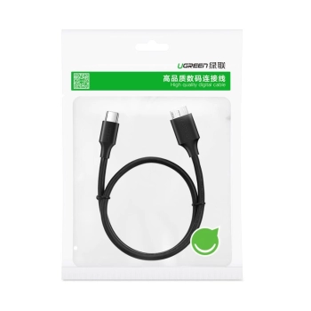 Ugreen kabel przewod USB Typ C - micro USB Typ B SuperSpeed 3.0 1m czarny (US312 20103)