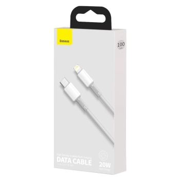 Kabel Baseus CATLGD-02 Lightning - USB-C PD 20W 480Mb/s 1m - biały