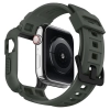 Etui z paskiem Spigen Rugged Armor Pro na Apple Watch 4 / 5 / 6 / 7 / 8 / SE (44/45 mm) - zielone