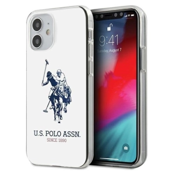 Etui U.S. Polo Assn. Shiny Big Logo na iPhone 12 mini - białe