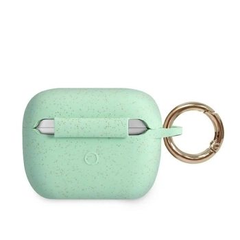 Etui Guess Silicone Glitter na AirPods Pro - zielone