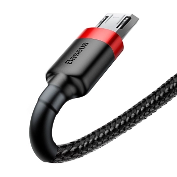 Kabel Baseus Cafule Cable CAMKLF-C91 USB-A / micro USB 1.5A 2 m - czarno-czerwony