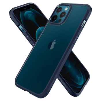 Etui Spigen Ultra Hybrid na iPhone 12 / iPhone 12 Pro - niebieskie