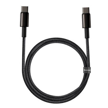 Kabel Baseus CATWJ-01 USB-C - USB-C PD QC 100W 5A 1m - czarny