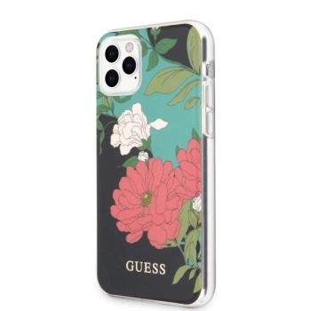 Etui Guess N.1 Flower Collection na iPhone 11 Pro - czarne