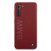 Etui BMW Silicone Signature Logo na Samsung Galaxy S21 - czerwone