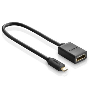 Ugreen kabel przewód przejściówka adapter HDMI - micro HDMI 19 pin 20cm czarny (20134)