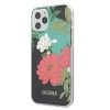 Etui Guess N.1 Flower Collection na iPhone 12 / iPhone 12 Pro - czarne