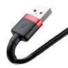 Kabel Baseus Cafule USB-A / Lightning 2A QC 3.0 3 m - czarno-czerwony