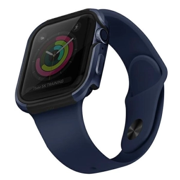 Etui UNIQ Valencia na Apple Watch 4 / 5 / 6 / SE 40mm - niebieski