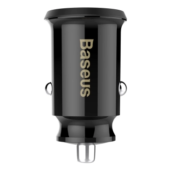 Mini ładowarka Baseus Grain Car Charger CCALL-ML01 samochodowa 2x USB-A 3.1A - czarna