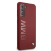 Etui BMW Silicone Signature Logo na Samsung Galaxy S21 - czerwone