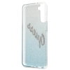 Etui Guess Glitter Gradient Script na Samsung Galaxy S21+ - niebieskie