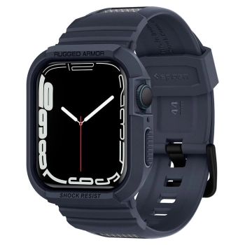 Etui Spigen Rugged Armor Pro na Apple Watch 4 / 5 / 6 / 7 / 8 / 9 / SE (44 / 45 mm) - szare