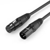 Kabel Ugreen AV130 66719 audio XLR (żeński) - XLR (męski) do mikrofonu / wzmacniacza 5m - czarny