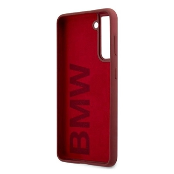 Etui BMW Silicone Signature Logo na Samsung Galaxy S21+ - czerwone