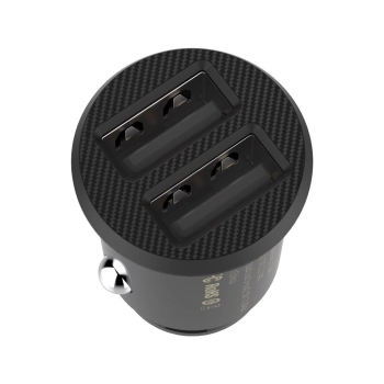 Mini ładowarka Baseus Grain Car Charger CCALL-ML01 samochodowa 2x USB-A 3.1A - czarna