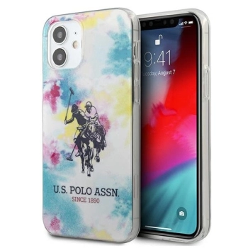 Etui U.S. Polo Assn. Tie & Dye Collection na iPhone 12 mini - wielokolorowe