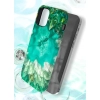 Kingxbar Agate Series eleganckie etui pokrowiec z nadrukiem agat iPhone 12 mini czerwony