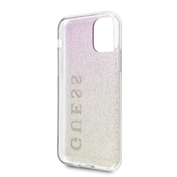 Guess GUHCN65PCUGLGPI iPhone 11 Pro Max różowo-złoty/gold pink hard case Gradient Glitter