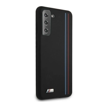 Etui BMW Silicone Stripes M Collection na Samsung Galaxy S21+ - czarne