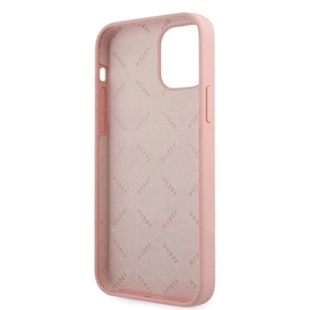 Etui Guess Silicone Vintage na iPhone 12 Pro Max - różowo-zielone