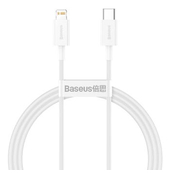 Kabel Baseus Superior Series USB-C / Lightning PD 20W 2 m - biały