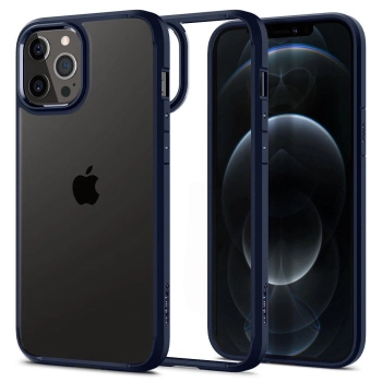 Etui Spigen Ultra Hybrid na iPhone 12 / iPhone 12 Pro - niebieskie