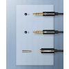 Ugreen kabel rozdzielacz AUX 3,5 mm mini jack (żeński) - 2x 3,5 mm mini jack (męski - mikrofon i słuchawki) czarny (AV140 20899)