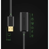 Ugreen kabel aktywny przedłużacz USB 2.0 480 Mbps 10 m czarny (US121 10321)