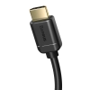 Baseus kabel przewód HDMI 2.0 4K 60 Hz 3D HDR 18 Gbps 1 m czarny (CAKGQ-A01)