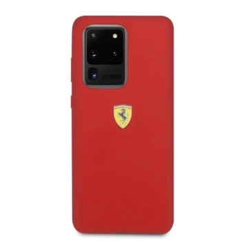 Etui Ferrari Silicone na Samsung Galaxy S20 Ultra - czerwone