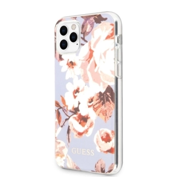 Etui Guess N.2 Flower Collection na iPhone 11 Pro Max - liliowe