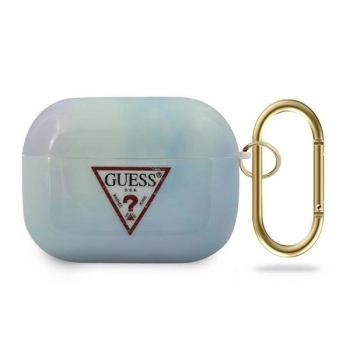 Etui Guess Tie & Dye Collection na AirPods Pro - niebieskie