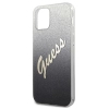 Etui Guess Glitter Gradient Script na iPhone 12 mini - czarne