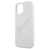 Etui Guess Script Vintage na iPhone 12 Pro Max - kremowe