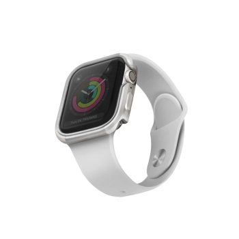 Etui UNIQ Valencia na Apple Watch 4 / 5 / 6 / SE 40mm - srebrne