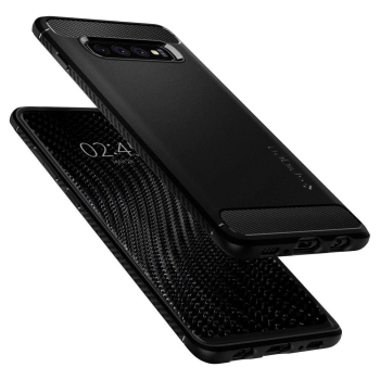 Etui Spigen Rugged Armor na Samsung Galaxy S10 - czarny mat