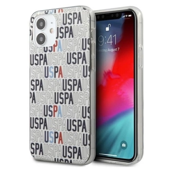 Etui U.S. Polo Assn. Logo Mania Collection na iPhone 12 mini - białe