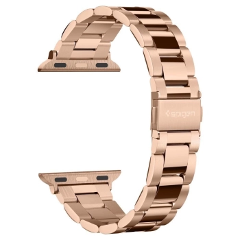 Pasek Spigen Modern Fit Band na Apple Watch 4/5/6/7/8/SE (38/40/41 mm) - różowo-złoty