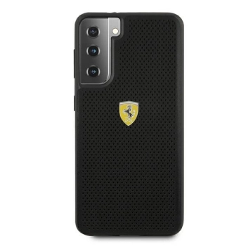 Etui Ferrari On Track Perforated na Samsung Galaxy S21+ - czarne