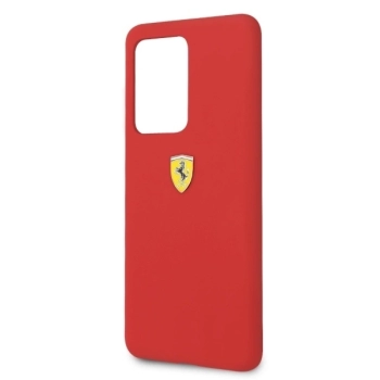 Etui Ferrari Silicone na Samsung Galaxy S20 Ultra - czerwone