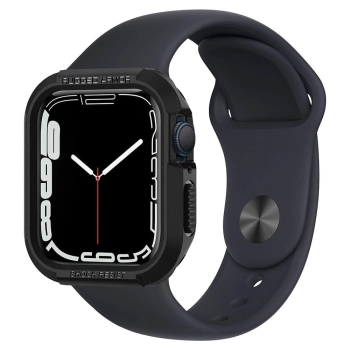 Etui Spigen Rugged Armor na Apple Watch 4 / 5 / 6 / 7 / 8 / SE (44/45 mm) - czarne