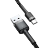 Kabel Baseus Cafule Cable USB-A / USB-C QC3.0 2A 3m - szaro-czarny