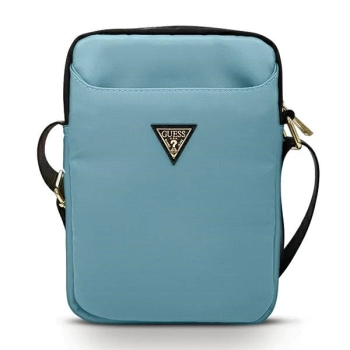 Torba Guess Nylon Triangle Logo na tablet 10" - niebieska