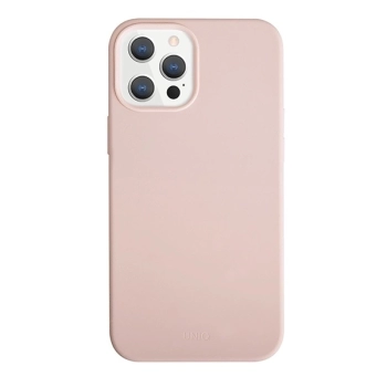 Etui Uniq Lino Hue na iPhone 12 Pro Max - różowe